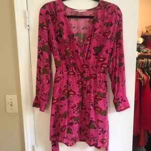 Zara pink floral dress